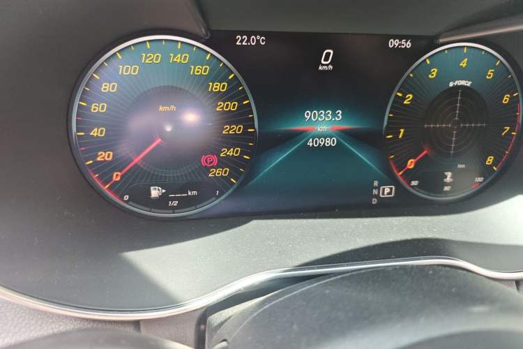 Used Mercedes-Benz C-Class 2019 Restyled C 260 L Sport Edition Odometer Close Up