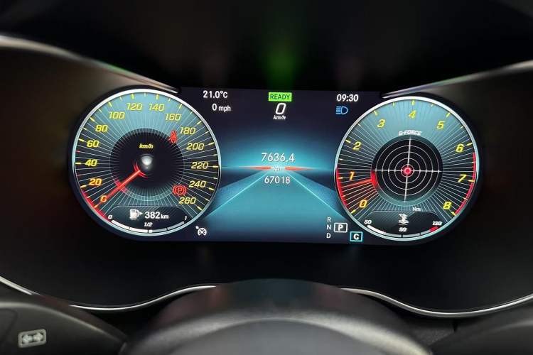 Used Mercedes-Benz C-Class 2019 C 260 Estate Odometer Close Up