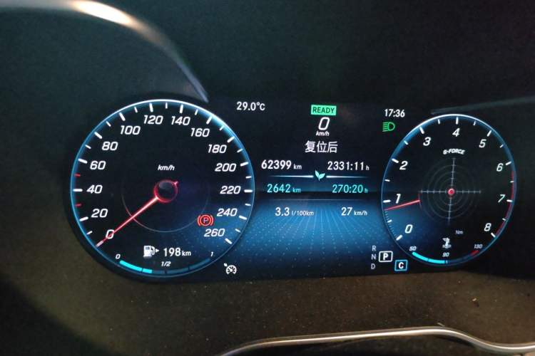 Used Mercedes-Benz C-Class 2019 Restyled C 260 L Sport Edition Odometer Close Up
