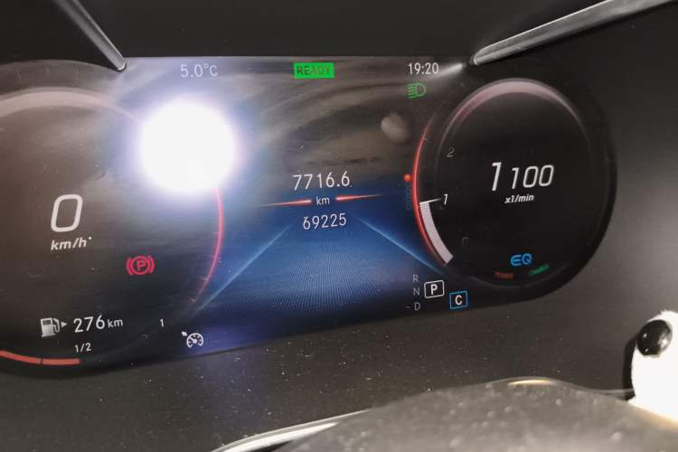 Used Mercedes-Benz C-Class 2019 Restyled C 260 L Sport Edition Odometer Close Up