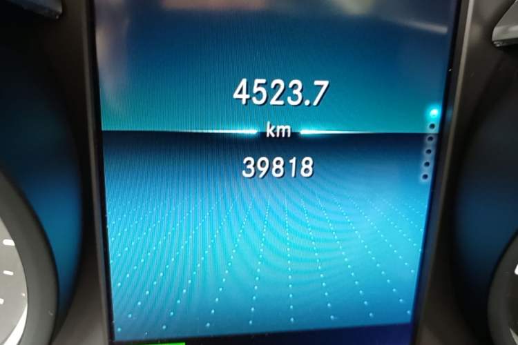 Used Mercedes-Benz C-Class 2019 C 260 L Sport Edition Odometer Close Up