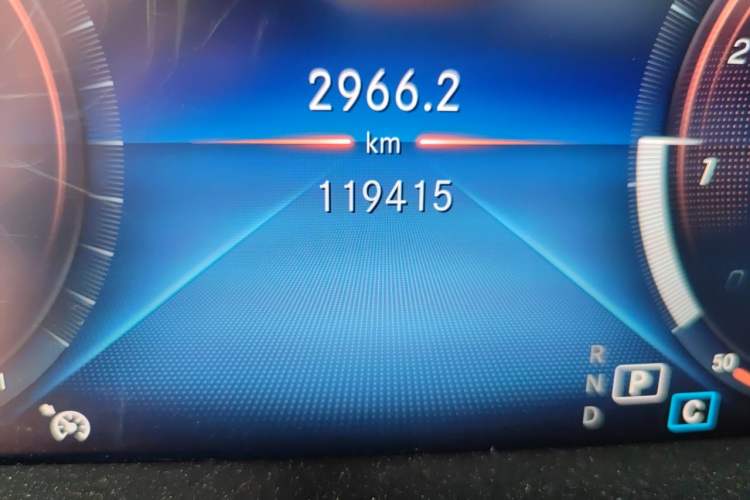 Used Mercedes-Benz C-Class 2019 Restyled C 260 L Sport Edition Odometer Close Up