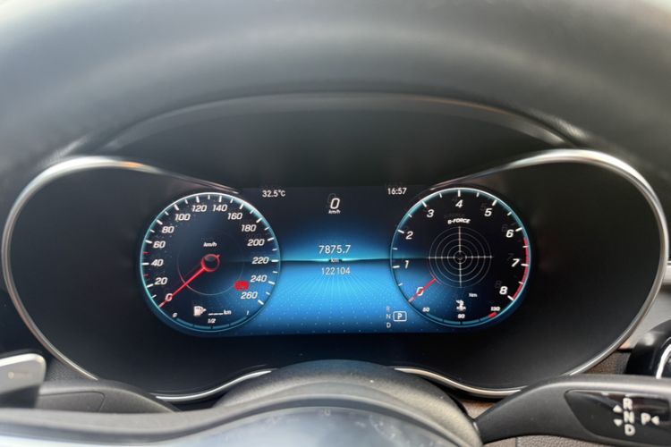 Used Mercedes-Benz C-Class 2019 C 260 Sport Edition 4MATIC Odometer Close Up