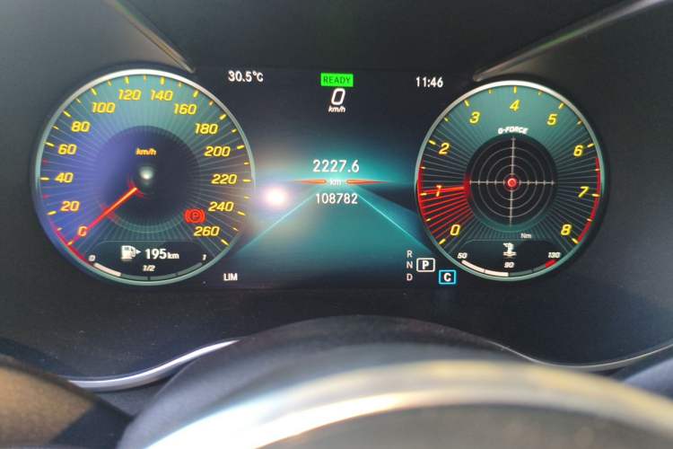 Used Mercedes-Benz C-Class 2019 C 260 L Sport Edition Odometer Close Up