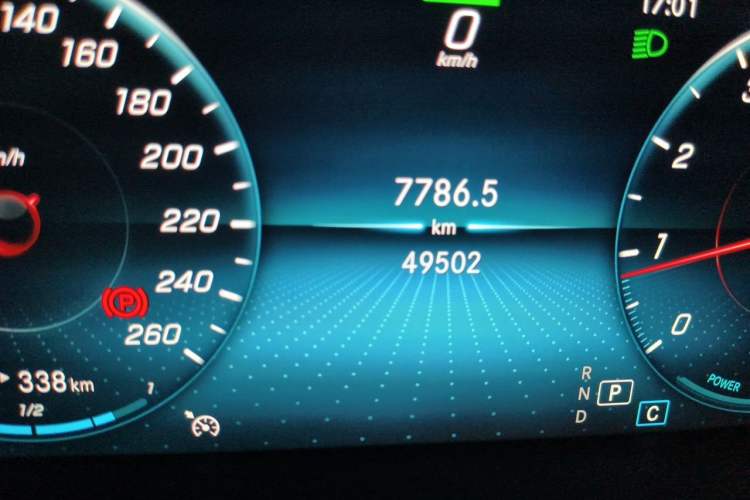 Used Mercedes-Benz C-Class 2019 Restyled C 260 L Sport Edition Odometer Close Up