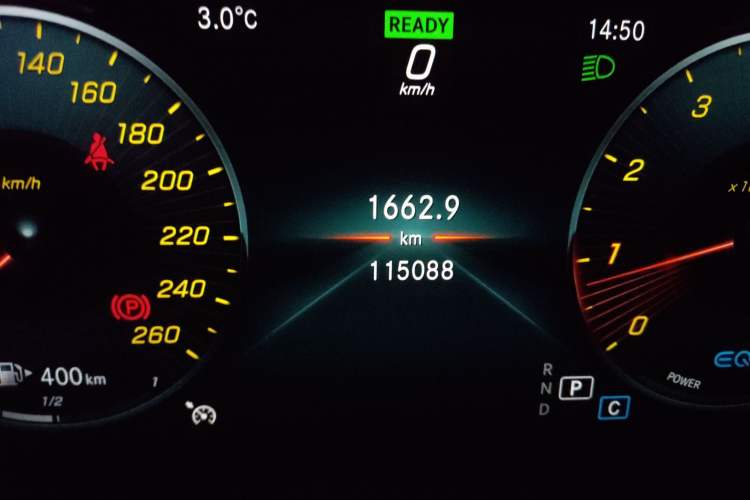 Used Mercedes-Benz C-Class 2019 Restyled C 260 L Sport Edition Odometer Close Up
