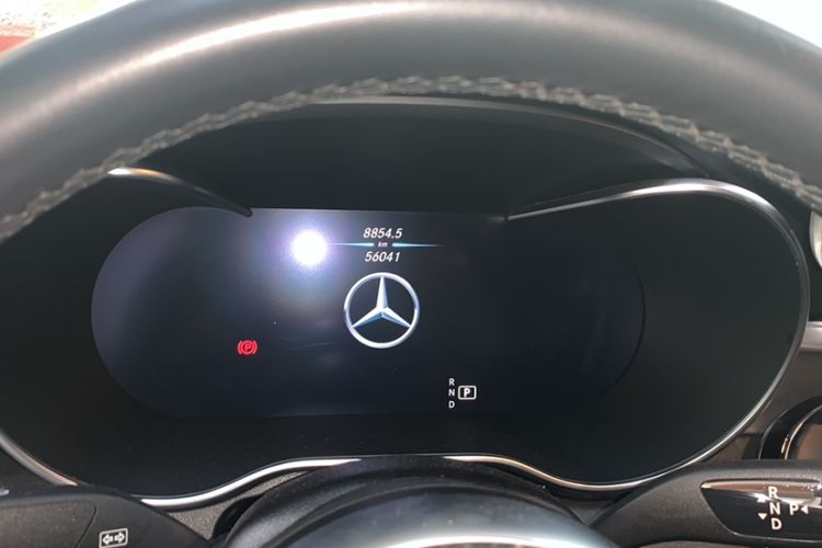 Used Mercedes-Benz C-Class 2019 C 260 Coupe Odometer Close Up