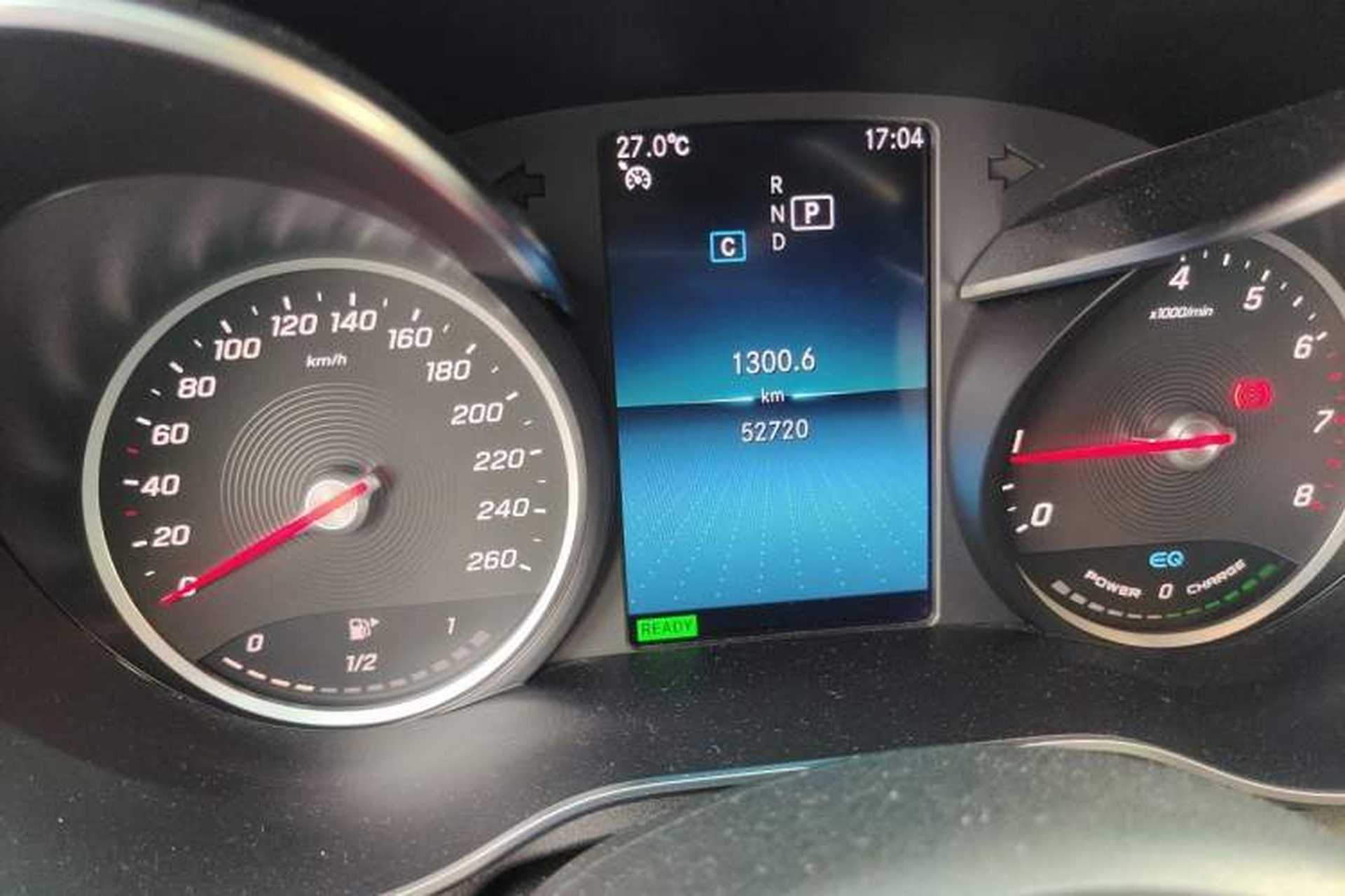 Used Mercedes-Benz C-Class 2019 C 260 Sport Edition Odometer Close Up
