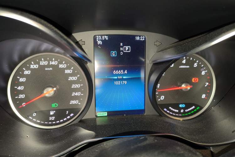 Used Mercedes-Benz C-Class 2019 C 260 Sport Edition Odometer Close Up