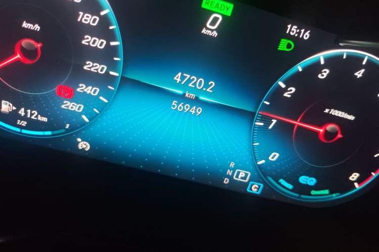 Used Mercedes-Benz C-Class 2019 C 260 Estate Odometer Close Up