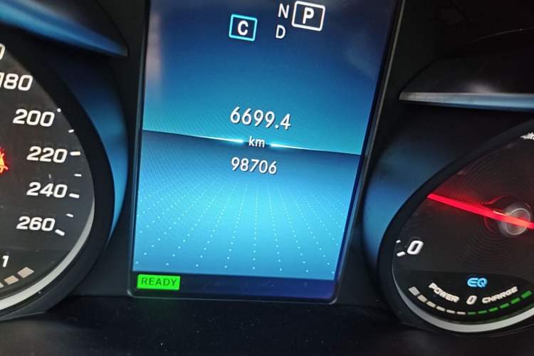 Used Mercedes-Benz C-Class 2019 C 260 L Sport Edition Odometer Close Up