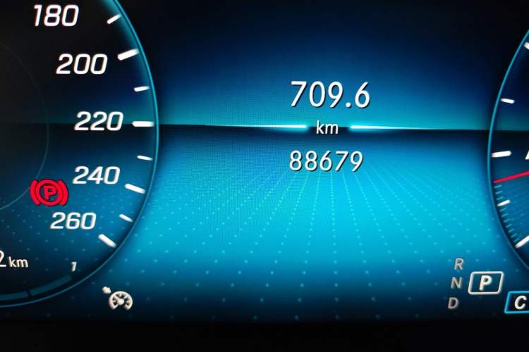 Used Mercedes-Benz C-Class 2019 Restyled C 260 L Sport Edition Odometer Close Up