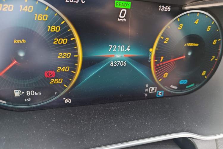 Used Mercedes-Benz C-Class 2019 C 260 L Sport Edition Odometer Close Up