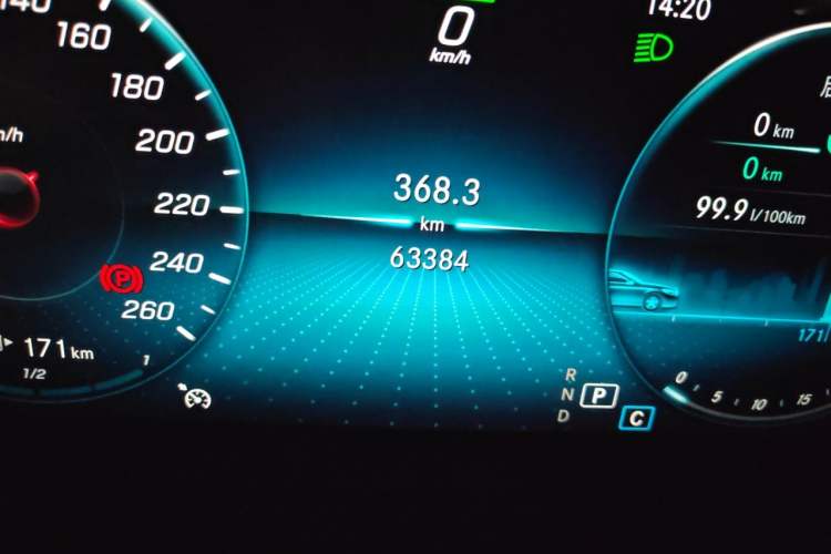 Used Mercedes-Benz C-Class 2019 Restyled C 260 L Sport Edition Odometer Close Up