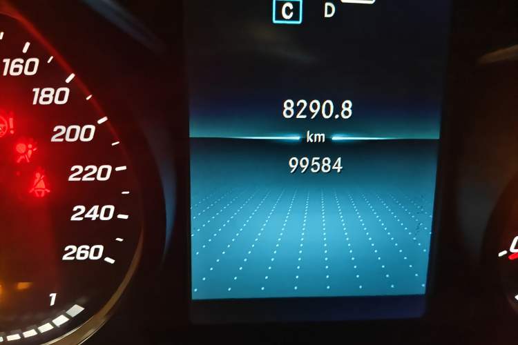 Used Mercedes-Benz C-Class 2019 C 260 Sport Edition Odometer Close Up