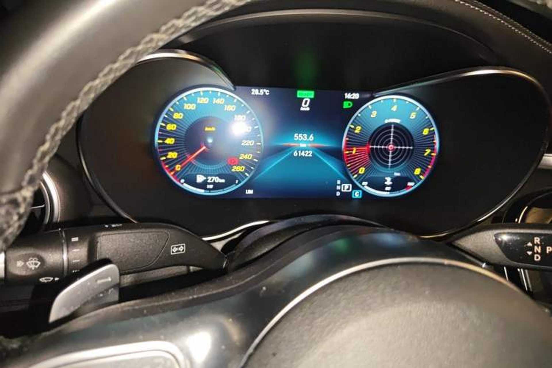 Used Mercedes-Benz C-Class 2019 C 260 Coupe Odometer Close Up