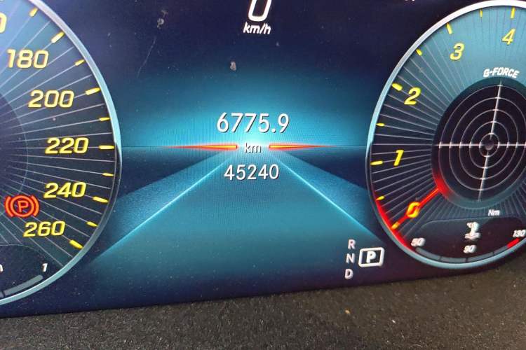 Used Mercedes-Benz C-Class 2019 Restyled C 260 L Sport Edition Odometer Close Up