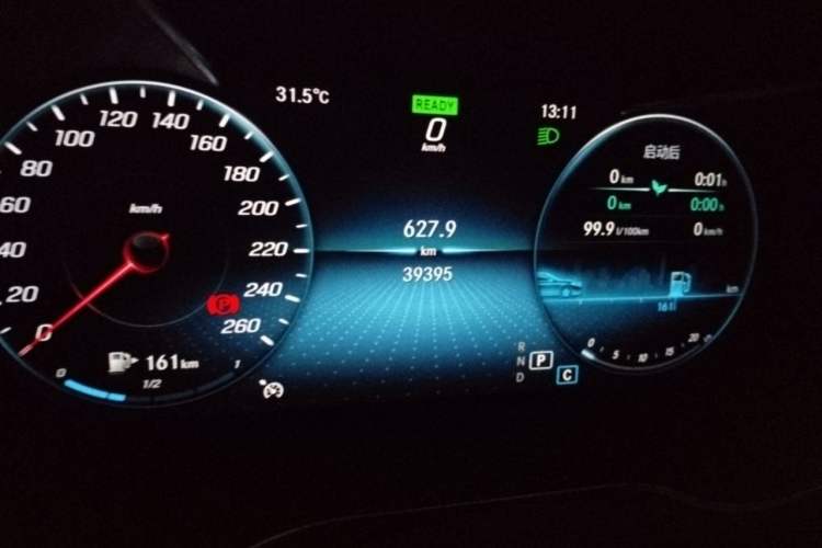Used Mercedes-Benz C-Class 2019 Restyled C 260 L Sport Edition Odometer Close Up