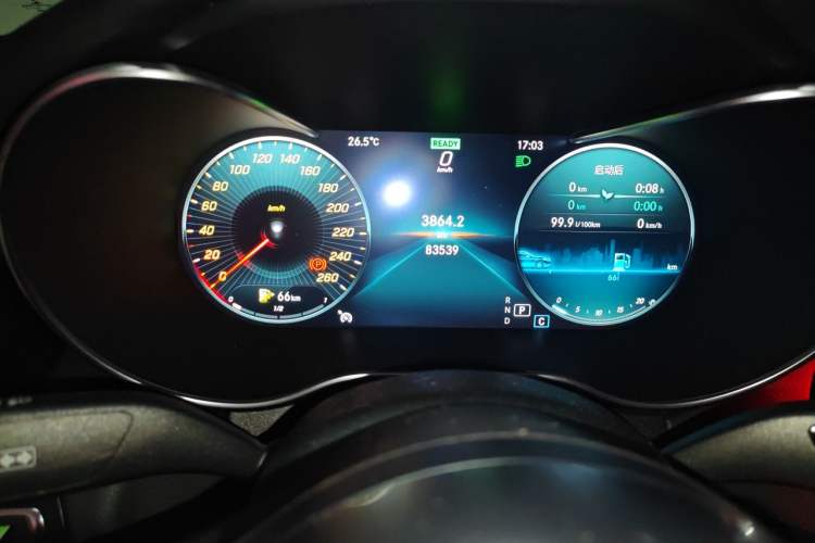 Used Mercedes-Benz C-Class 2019 C 260 Sport Edition Odometer Close Up