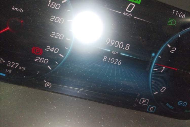 Used Mercedes-Benz C-Class 2019 C 260 Sport Edition Odometer Close Up