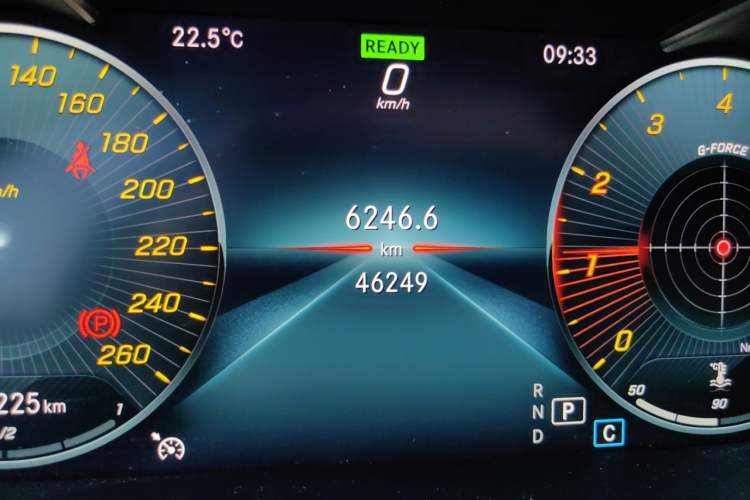Used Mercedes-Benz C-Class 2019 Restyled C 260 L Sport Edition Odometer Close Up