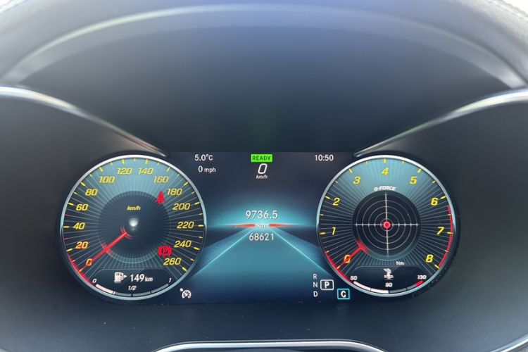 Used Mercedes-Benz C-Class 2019 Restyled C 260 L Sport Edition Odometer Close Up