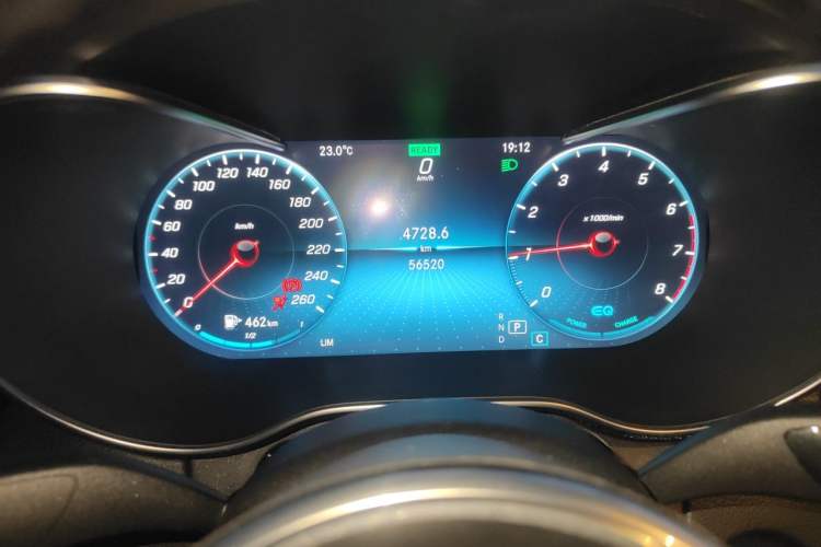 Used Mercedes-Benz C-Class 2019 Restyled C 260 L Sport Edition Odometer Close Up