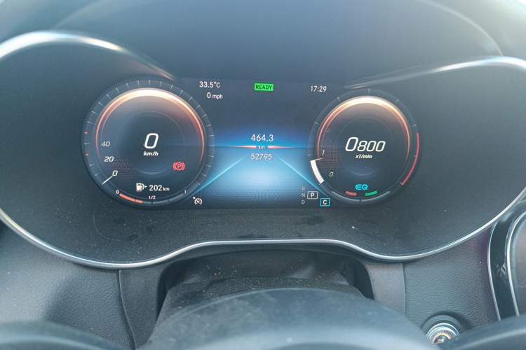 Used Mercedes-Benz C-Class 2019 C 260 Sport Edition 4MATIC Odometer Close Up