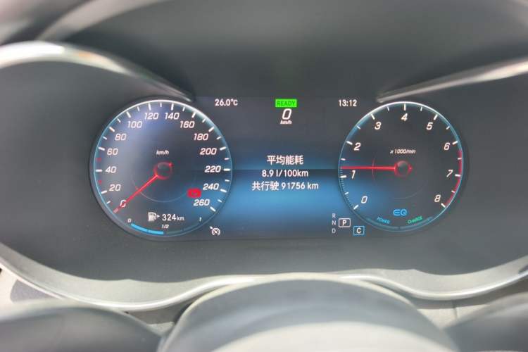 Used Mercedes-Benz C-Class 2019 Restyled C 260 L Sport Edition Odometer Close Up