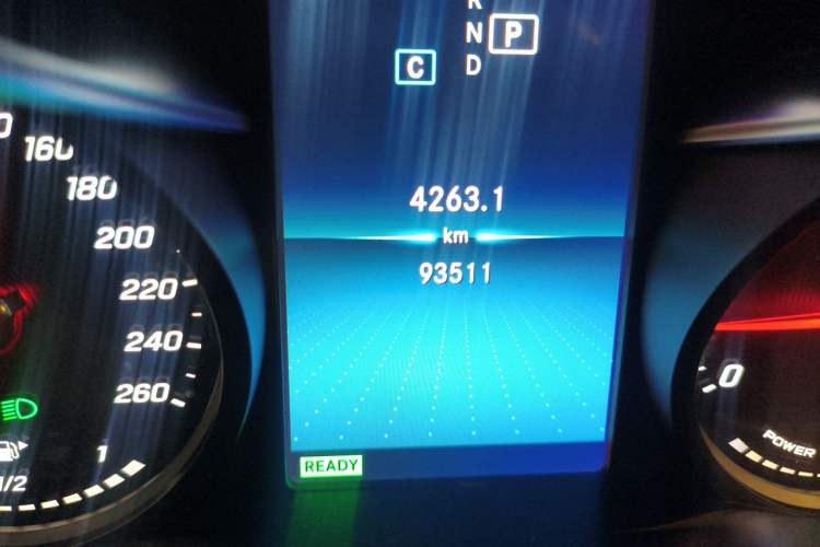 Used Mercedes-Benz C-Class 2019 C 260 Sport Edition Odometer Close Up