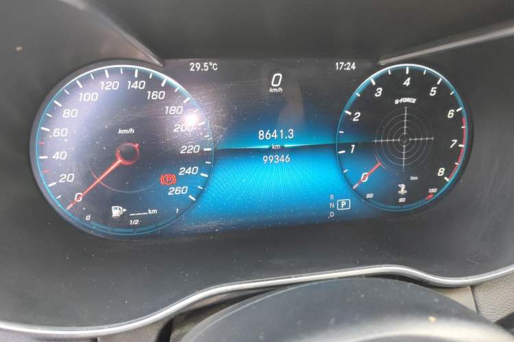 Used Mercedes-Benz C-Class 2019 Restyled C 260 L Sport Edition Odometer Close Up