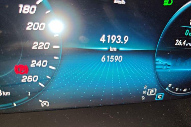 Used Mercedes-Benz C-Class 2019 C 260 Sport Edition Odometer Close Up