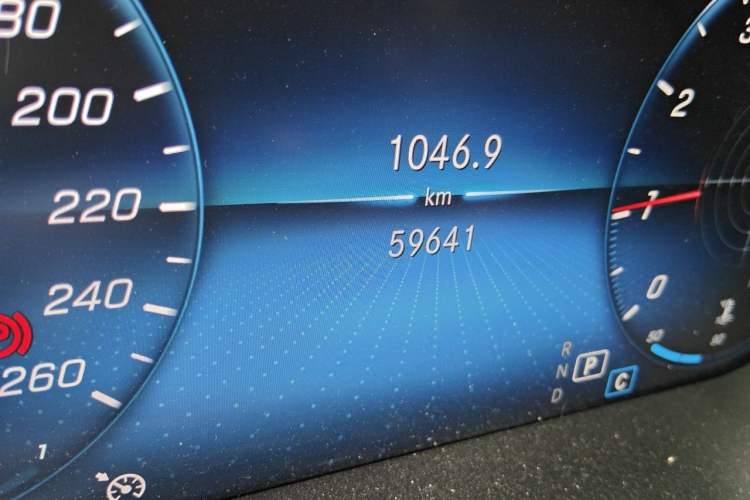 Used Mercedes-Benz C-Class 2019 Restyled C 260 L Sport Edition Odometer Close Up