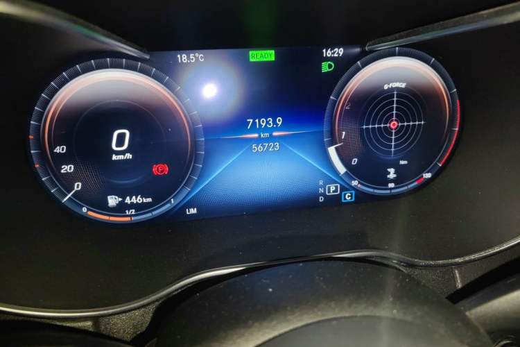Used Mercedes-Benz C-Class 2019 C 260 L Sport Edition Odometer Close Up