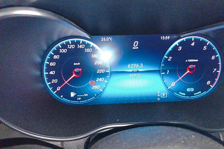 Used Mercedes-Benz C-Class 2019 Restyled C 260 L Sport Edition Odometer Close Up