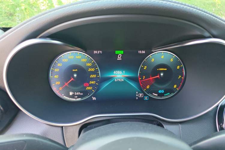 Used Mercedes-Benz C-Class 2019 C 260 L Sport Edition Odometer Close Up