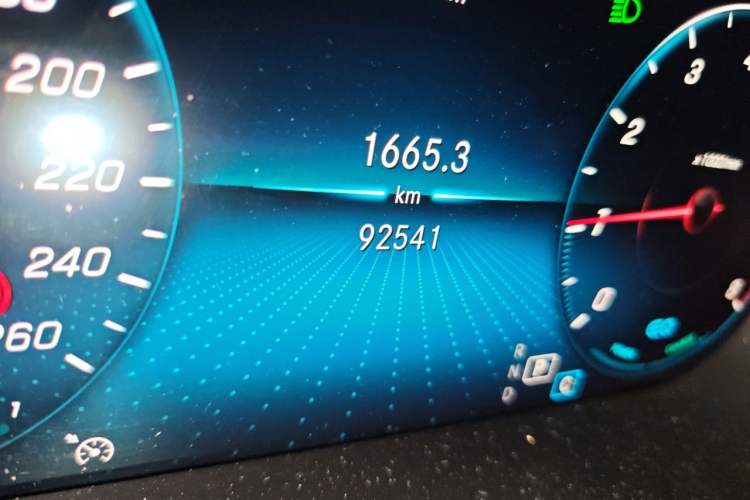 Used Mercedes-Benz C-Class 2019 C 260 Sport Edition Odometer Close Up