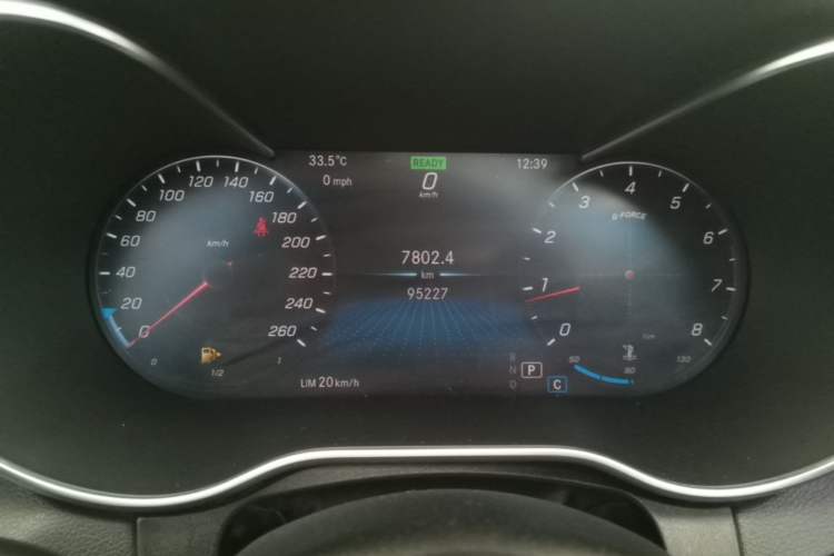 Used Mercedes-Benz C-Class 2019 C 260 L 4MATIC Sport Edition Odometer Close Up