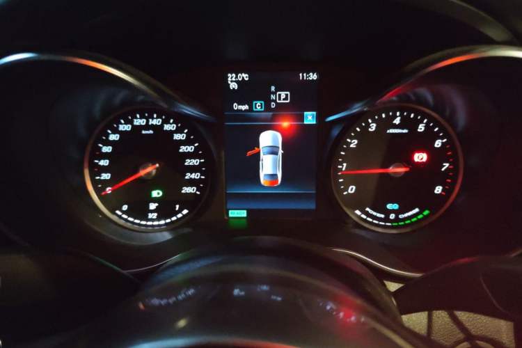 Used Mercedes-Benz C-Class 2019 C 260 Sport Edition Odometer Close Up