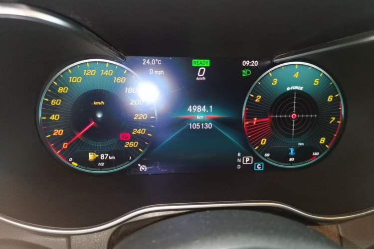 Used Mercedes-Benz C-Class 2019 Restyled C 260 L Sport Edition Odometer Close Up