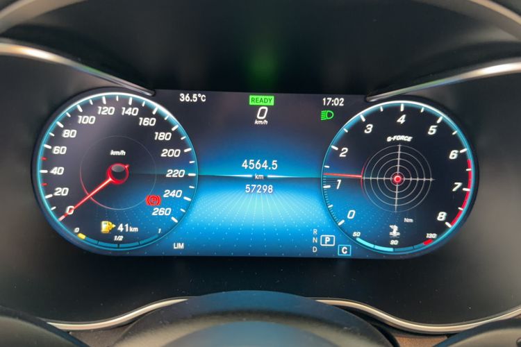 Used Mercedes-Benz C-Class 2019 Restyled C 260 L Sport Edition Odometer Close Up