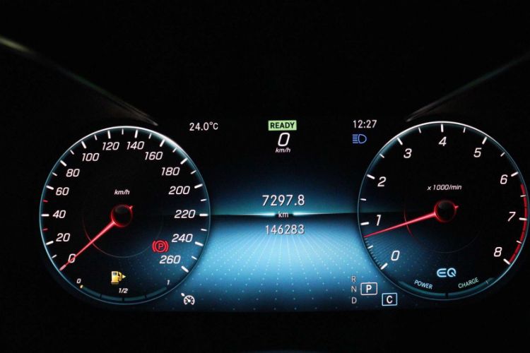 Used Mercedes-Benz C-Class 2019 C 260 L Sport Edition Odometer Close Up