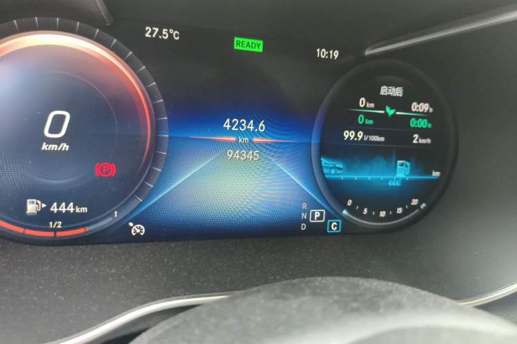 Used Mercedes-Benz C-Class 2019 Restyled C 260 L Sport Edition Odometer Close Up