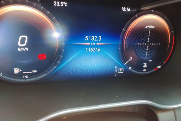 Used Mercedes-Benz C-Class 2019 Restyled C 260 L Sport Edition Odometer Close Up