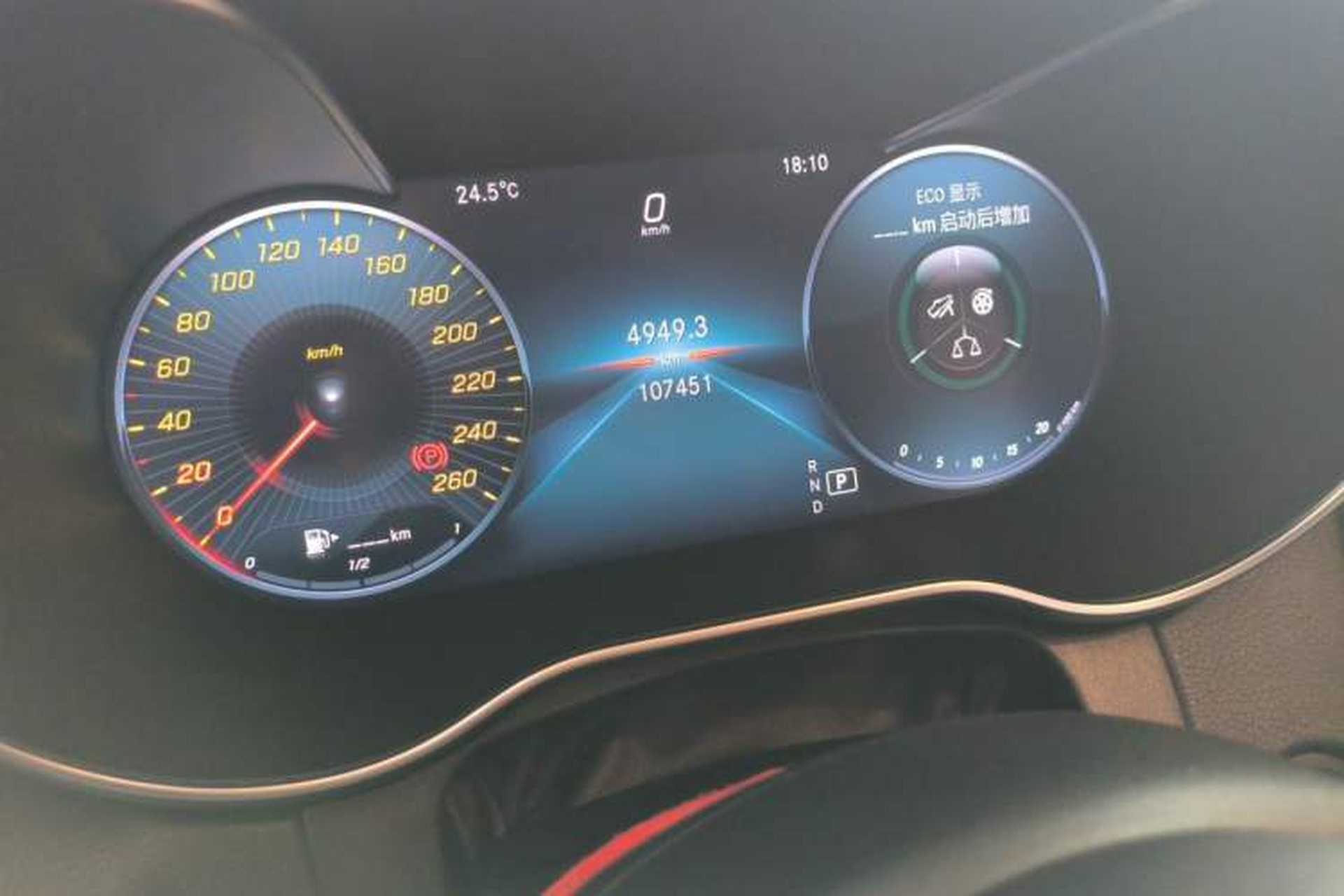 Used Mercedes-Benz C-Class 2019 Restyled C 260 L Sport Edition Odometer Close Up