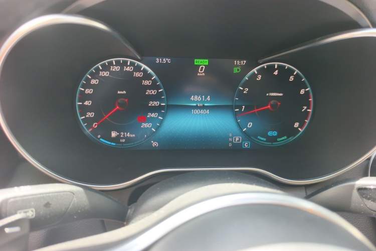 Used Mercedes-Benz C-Class 2019 C 260 L Sport Edition Odometer Close Up