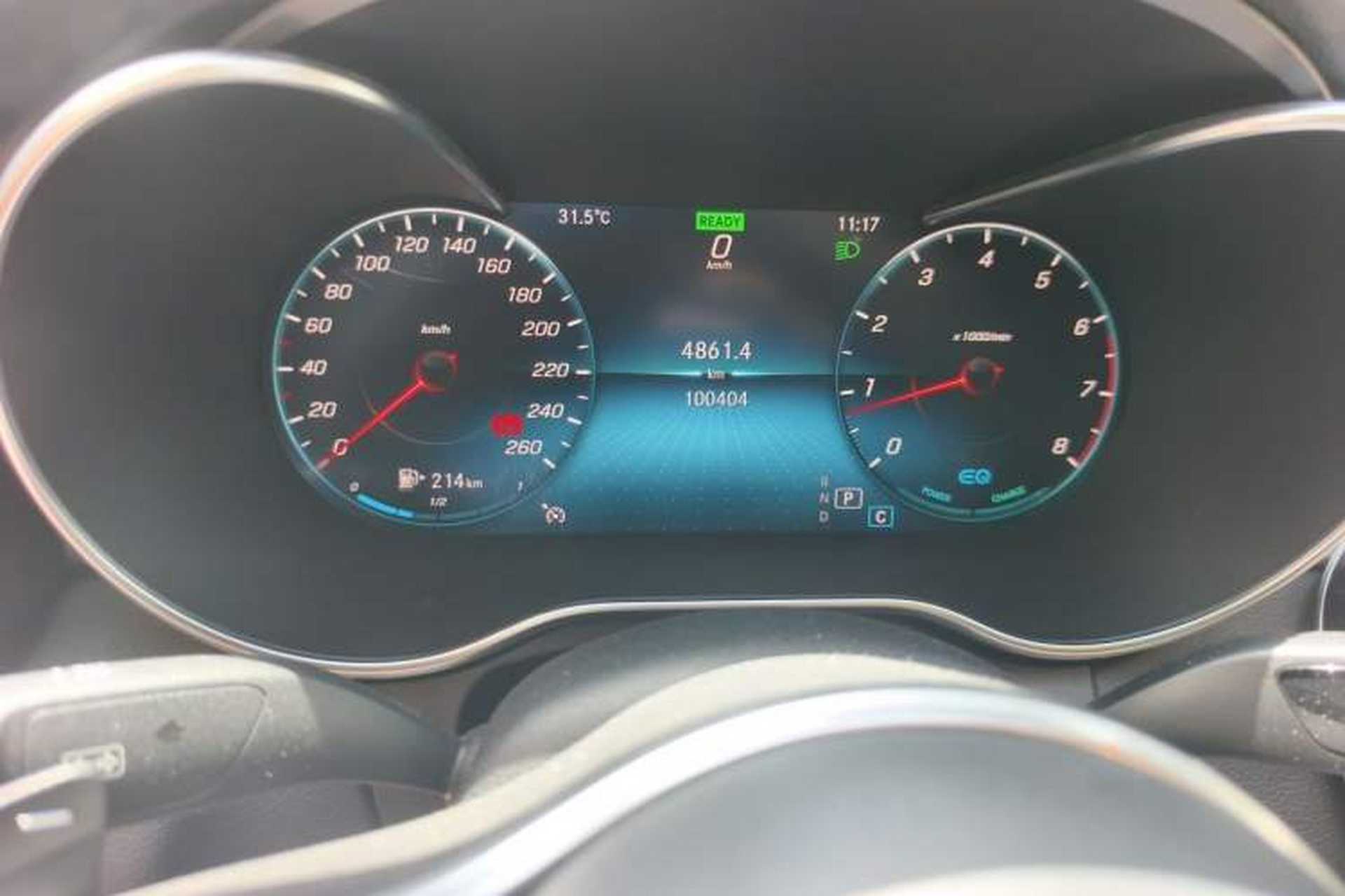 Used Mercedes-Benz C-Class 2019 C 260 L Sport Edition Odometer Close Up