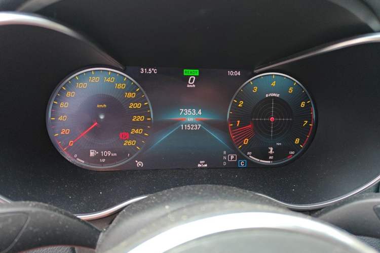 Used Mercedes-Benz C-Class 2019 Restyled C 260 L Sport Edition Odometer Close Up