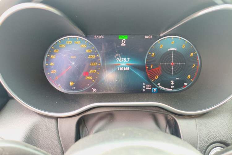 Used Mercedes-Benz C-Class 2019 Restyled C 260 L Sport Edition Odometer Close Up