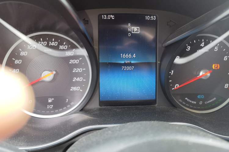 Used Mercedes-Benz C-Class 2019 C 260 L Sport Edition Odometer Close Up